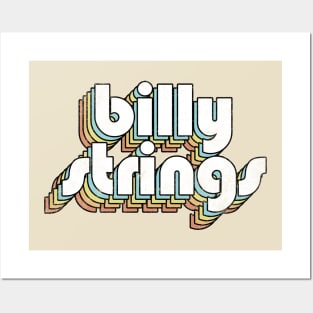 Billy Strings - Retro Rainbow Letters Posters and Art